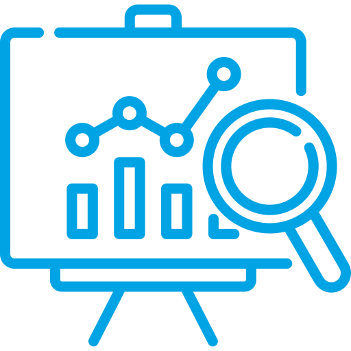 Impact reporting and insight icon