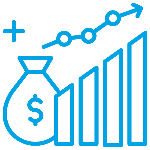 Fundraising and grant management icon