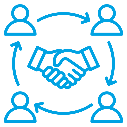 Volunteer and community engagement icon